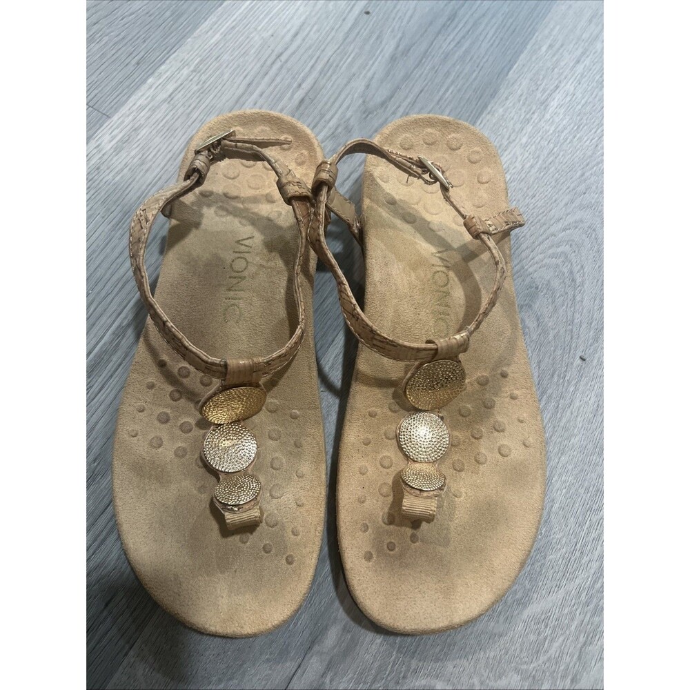 Vionic Lizbeth T-Strap Orthotic Sandal Size 6